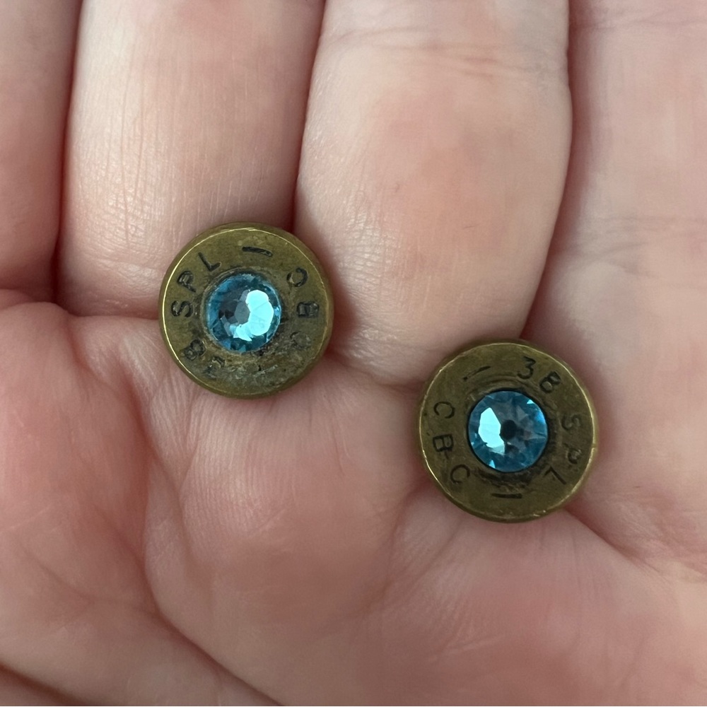 Bullet Shell Casing Earrings